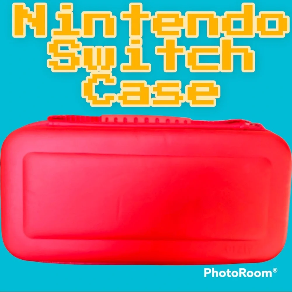 Pair of Orzly Carrying cases-Nintendo Switch Red & Blue Protective Travel Cases